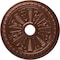 Ekena Millwork Bristol Ceiling Medallion (Fits Canopies up to 3 7/8"), 23 1/2"OD x 3 7/8"ID x 1"P, Copper Penny CM23BICPS - alternate 1